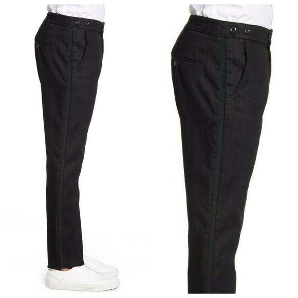 NWT 7 For All Mankind Grosgrain Stripe Slim Trouser Jean Size 34 - Picture 3 of 16